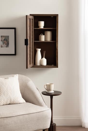Kate and Laurel Mezzeta Tall Wood Bath Cabinet